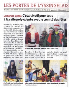 Didier Maurin - Noël pour tous La Chapelle d'Aurec - la Tribune - décembre 2012